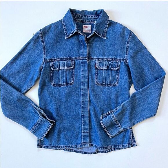Levi’s Vintage 90’s Dry Goods Chambray Button Up XS - Picture 1 of 9